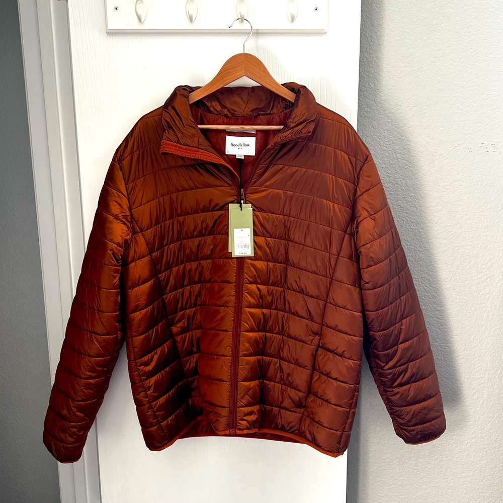 Goodfellow & Co.
Men’s PufferJacket XL 
Burnt Orange